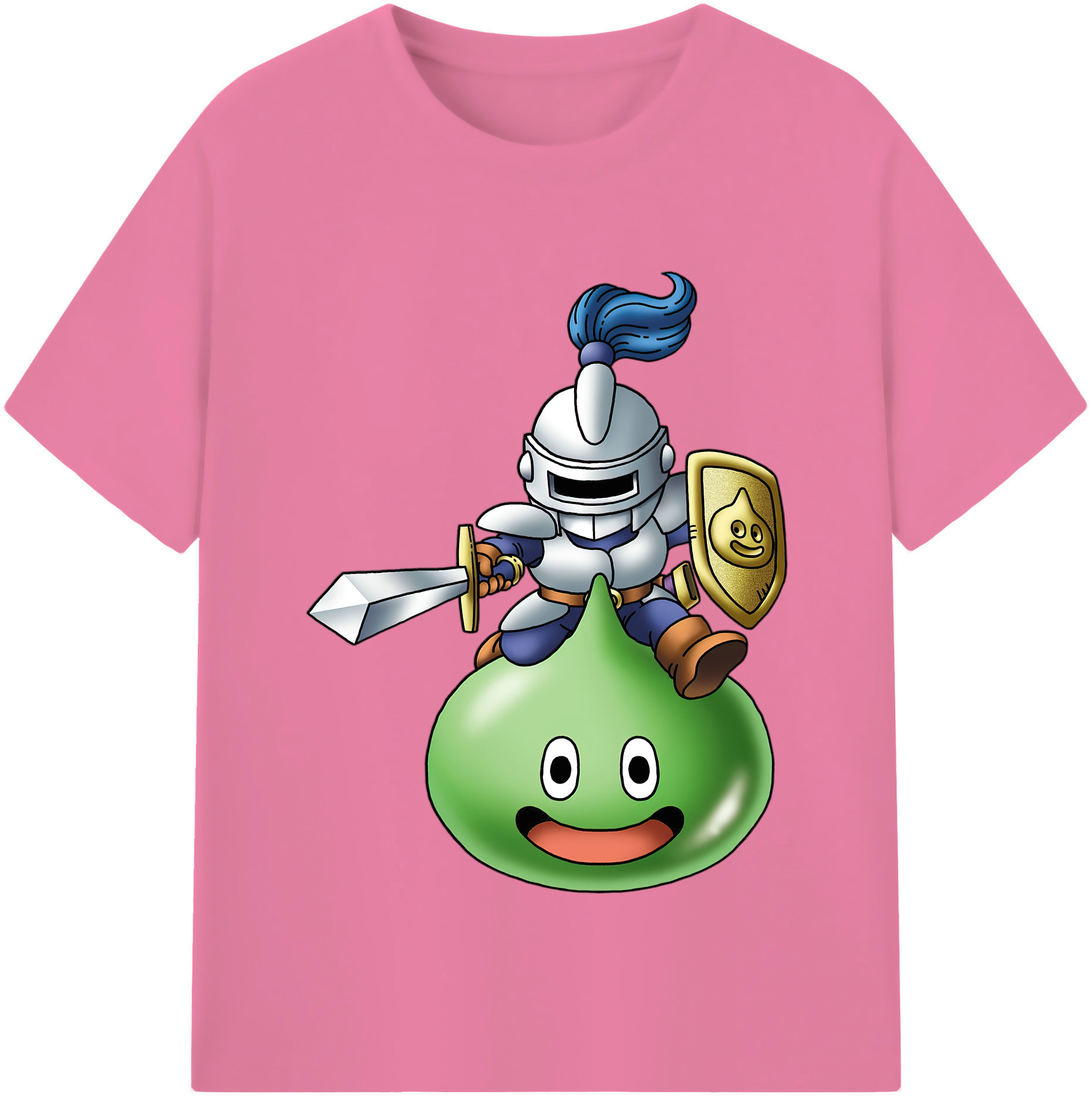 （画像用） ドラゴンクエスト Doragon Kuesuto Dragon Quest 綿100％半袖Tシャツ（フロントプリント）